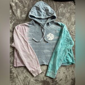 Seven Lions hoodie cropped tie dye